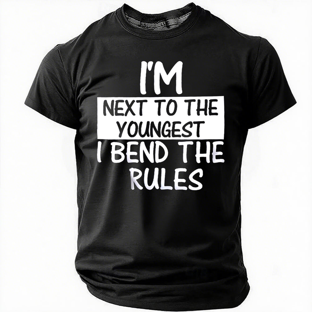 Funny I Make The Rules Shirt Oldest Middle Youngest Print Men Slogan T-Shirt