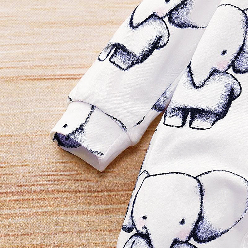 Jolie combinaison éléphant entièrement imprimée