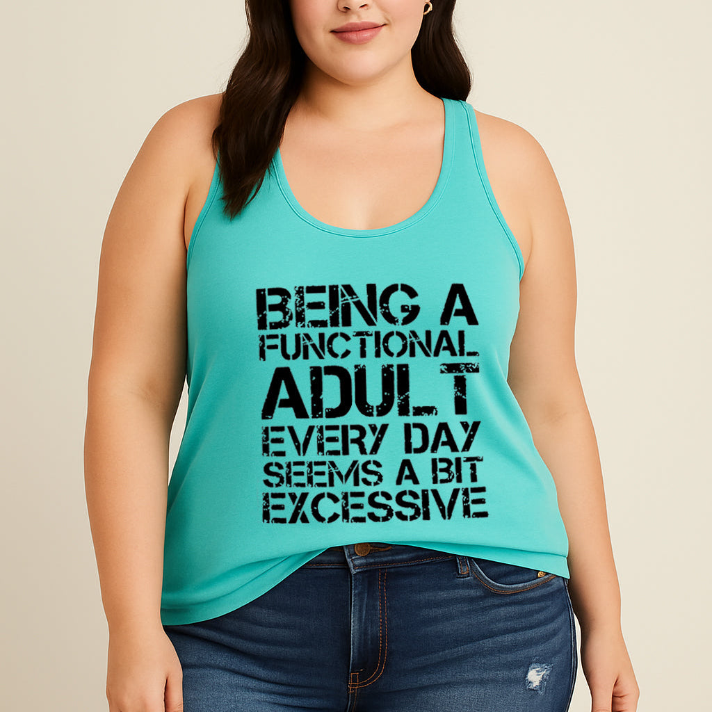 Being A Functional Fashion Letter Print Women Slogan Tank Top