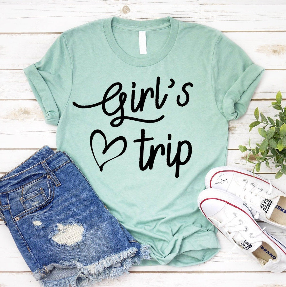 T-shirt à slogan pour femme avec lettre de voyage et cœur imprimé pour fille