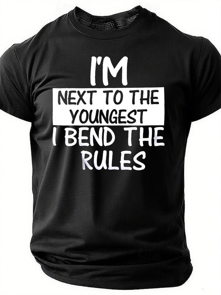 Funny I Make The Rules Shirt Oldest Middle Youngest Print Men Slogan T-Shirt