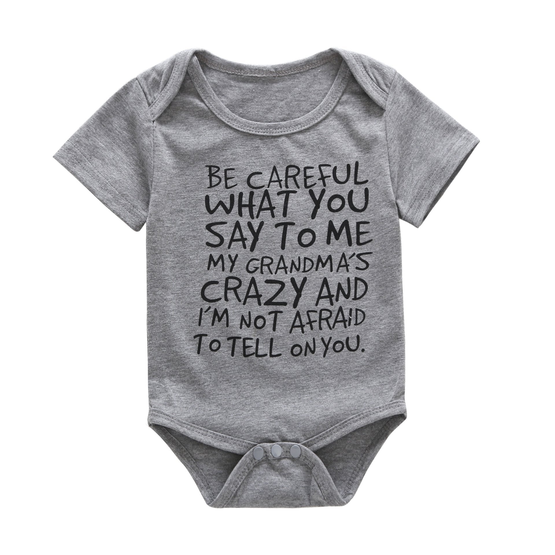 Comfy Cute Letter Romper