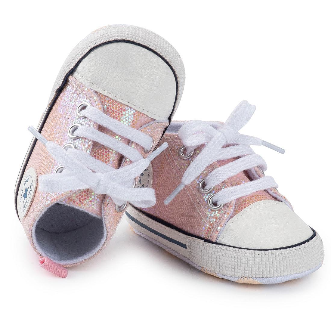 Lovely Allover Sequins Non-Slip Baby Shoes