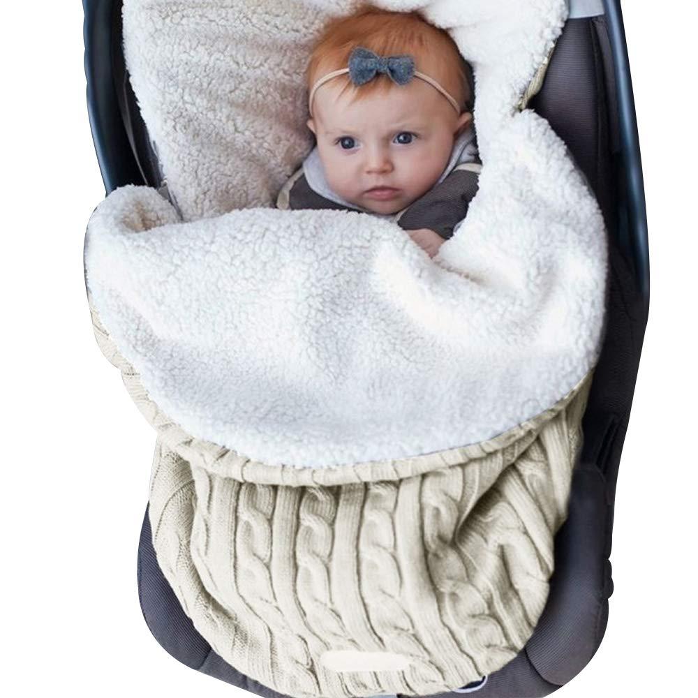 Baby Girls Boys Wrap Swaddle Blankets Knit Sleeping Bag