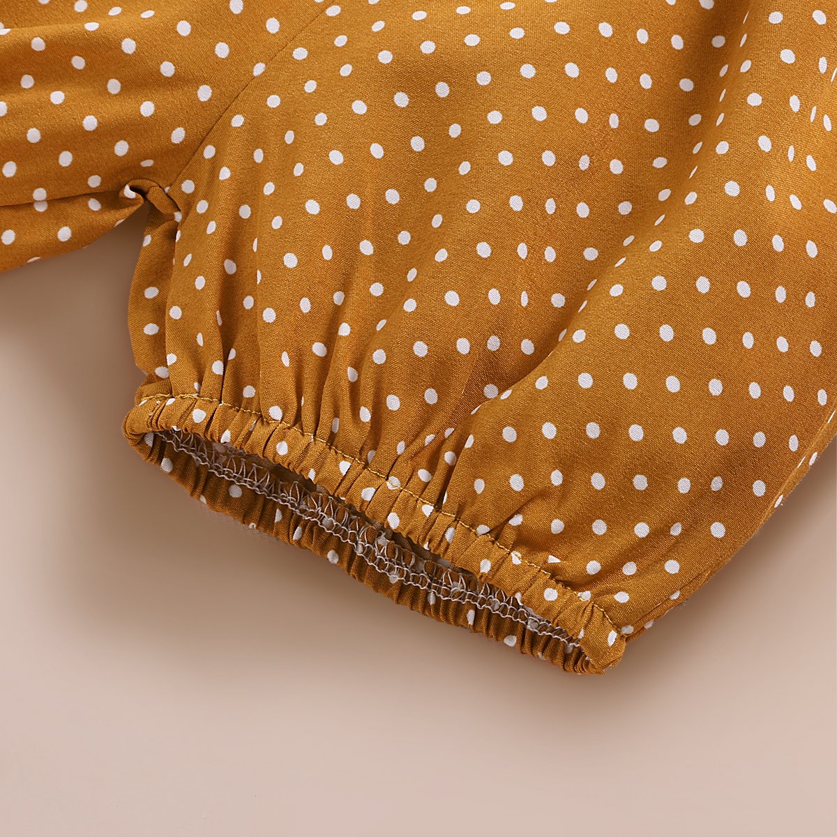 "Isn't she lovely" Polka Dots Printed Baby Set