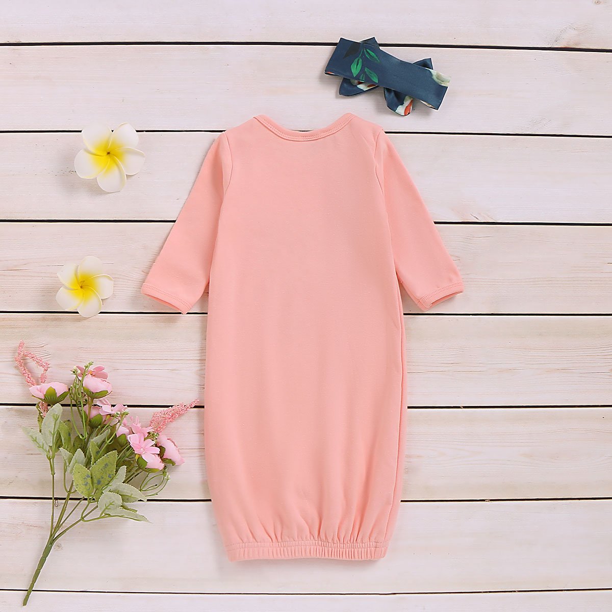 Baby NewBorn Love at first Sight Floral Print Pajamas and Headband