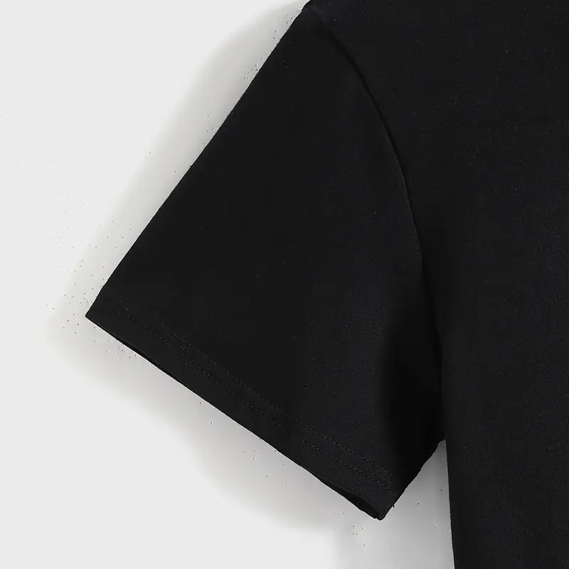 C'est bien, je vais bien, tout va bien, t-shirt avec slogan imprimé chat pour femme