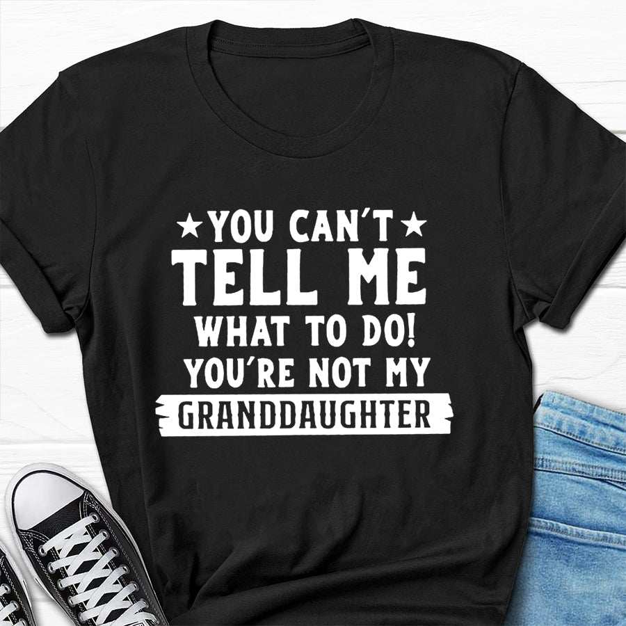 VOUS NE POUVEZ PAS ME DIRE T-shirt avec slogan imprimé pour hommes