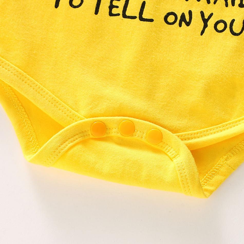 Barboteuse imprimée lettre quotidienne confortable pour bébé