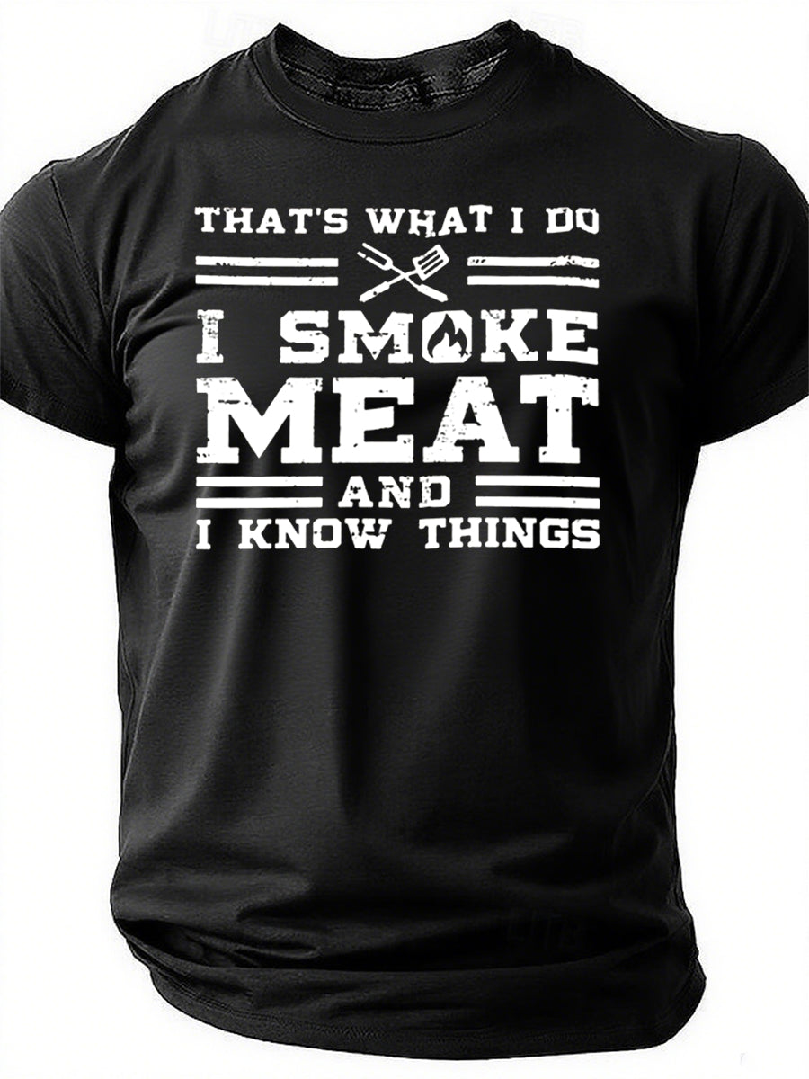 C'est ce que je fais T-shirt avec slogan imprimé pour hommes 