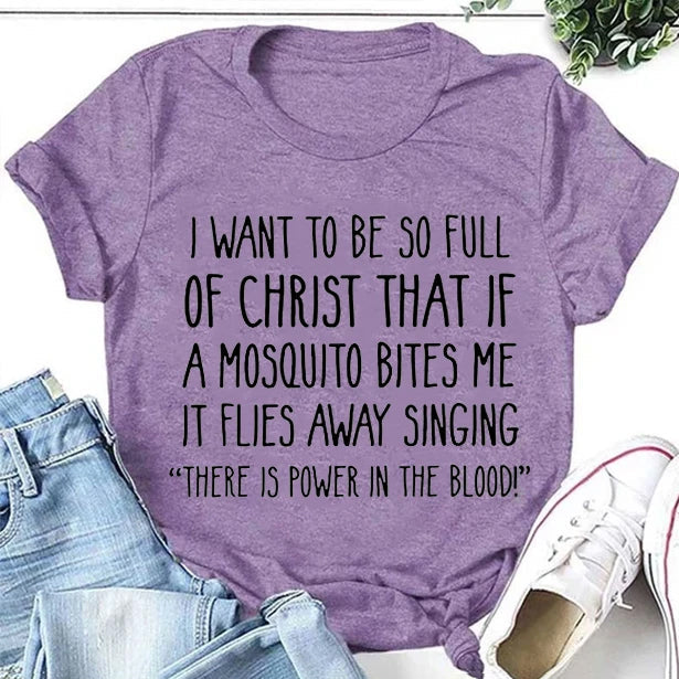 I Want To Be Fashion Letter Print Women Slogan Plus Size T-Shirt