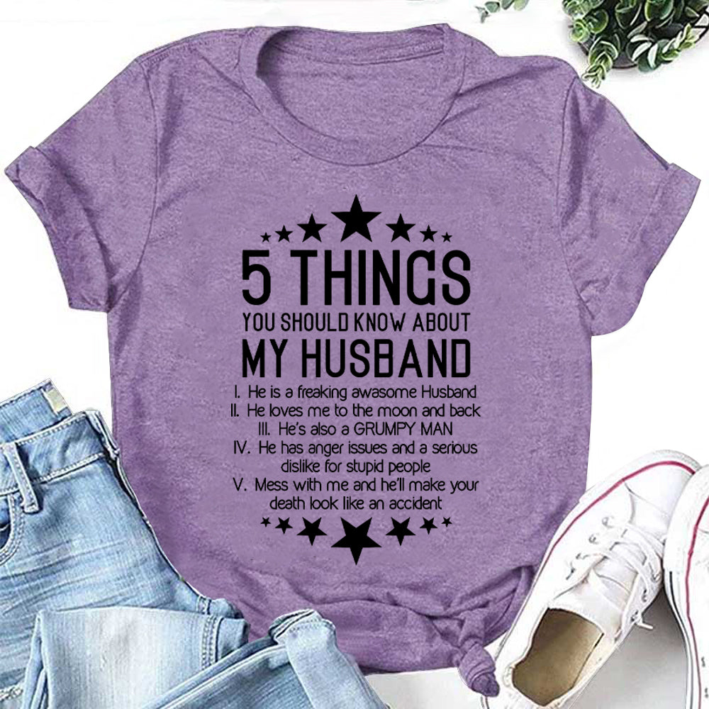 5 Things You Should Know about Letter Print Women Slogan T-Shirt