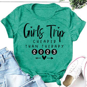 Girls Trip 2023 Print Women Slogan T-Shirt