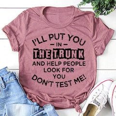 Je vais vous mettre à la mode T-shirt avec slogan imprimé lettre pour femme 