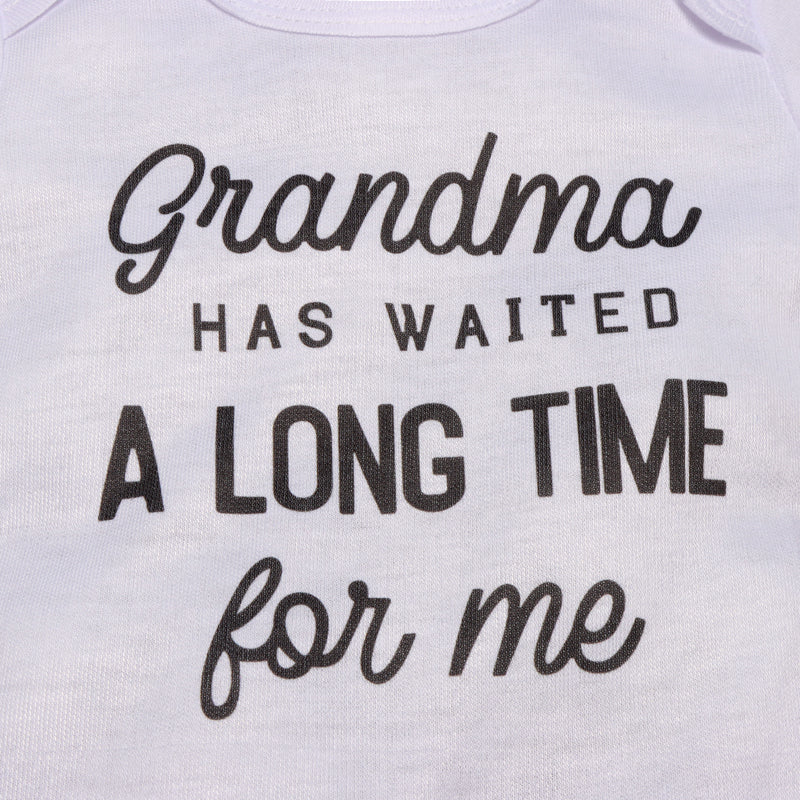 "Grandma Has Waited A Long Time For Me" Baby Romper