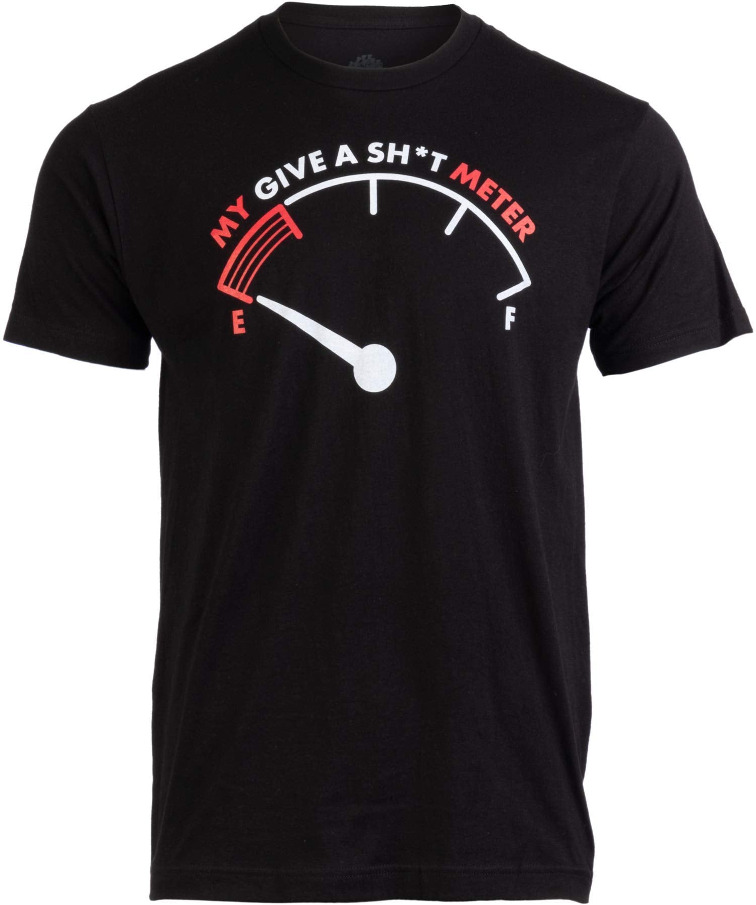 T-shirt avec slogan imprimé My Give A Sh*t Meter pour hommes 