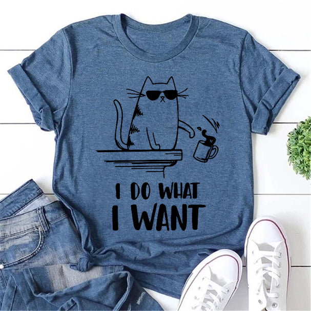 Je fais ce que je veux T-shirt avec slogan pour femme 