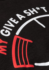 T-shirt avec slogan imprimé My Give A Sh*t Meter pour hommes 