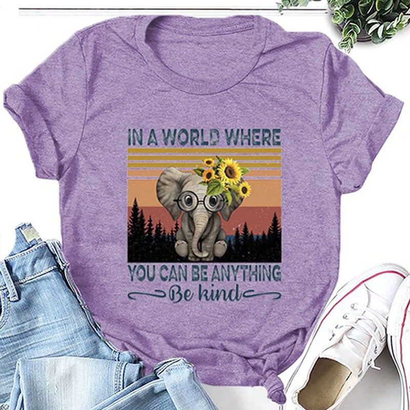 T-shirt femme dans un monde où vous pouvez être n'importe quoi 