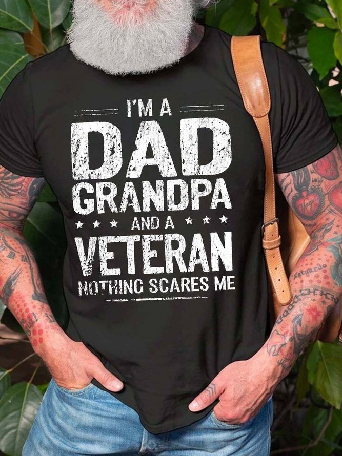 Je suis un papa grand-père imprimé hommes slogan T-Shirt