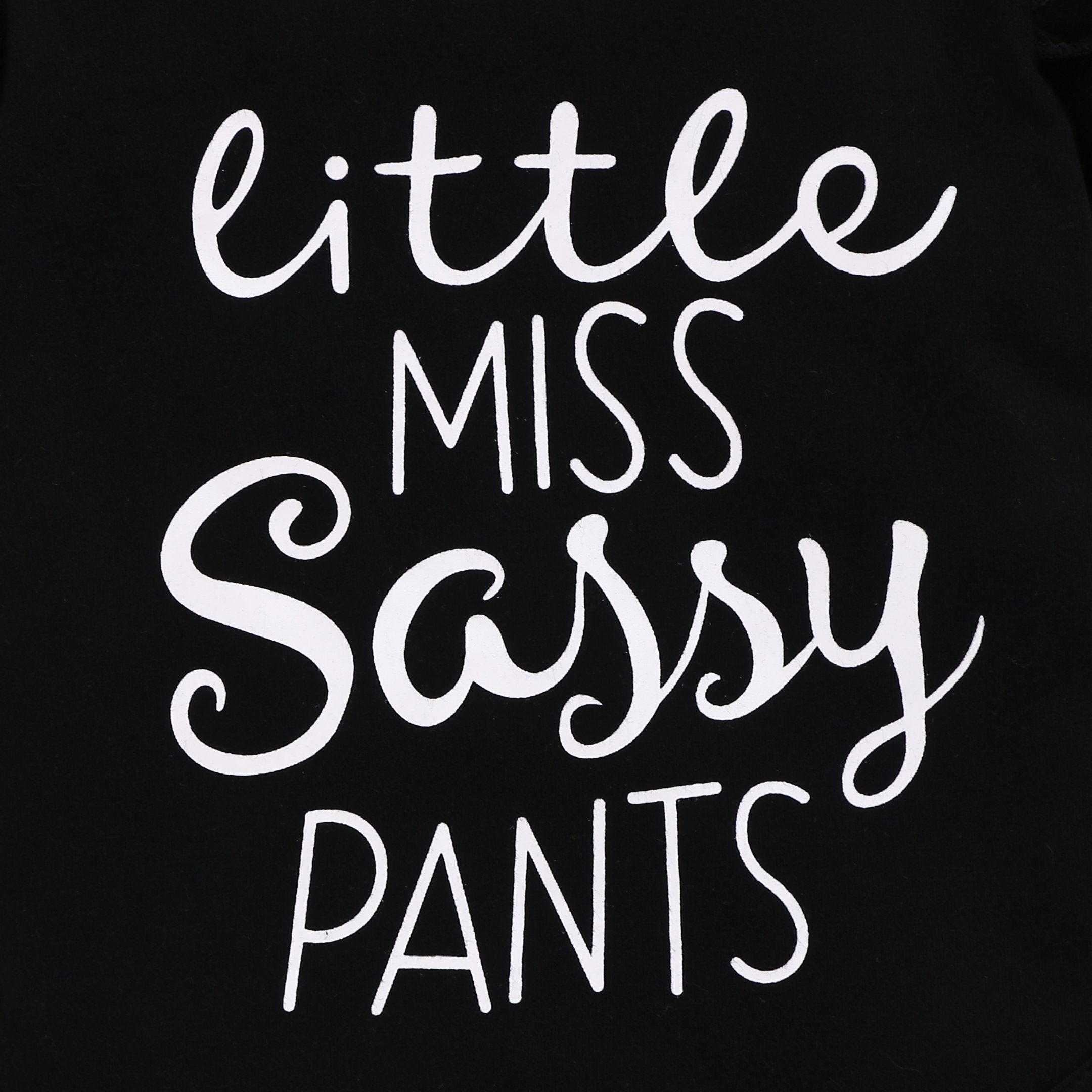 Ensemble bébé court tournesol « Little Miss Sassy Pants »