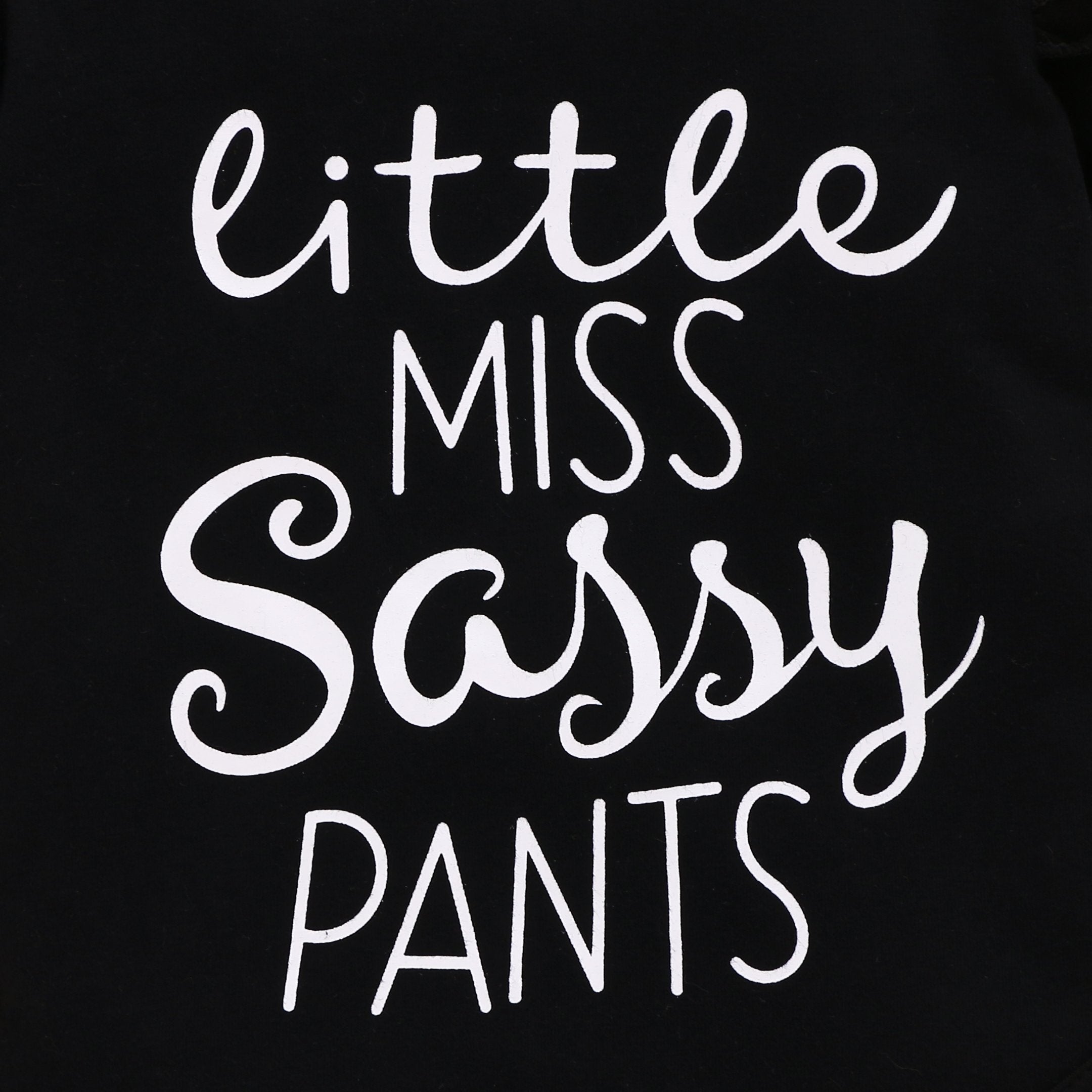 "Little miss sassy pants" Sunflower Short Baby Set