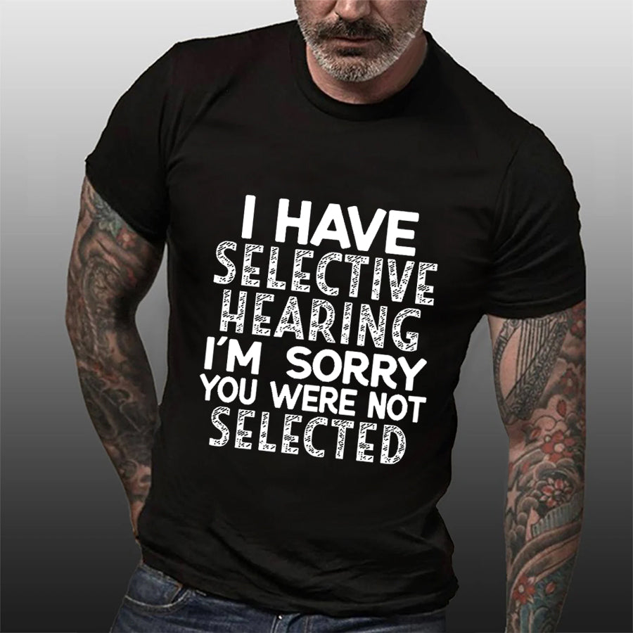 J'ai un t-shirt à slogan imprimé sélectif pour hommes