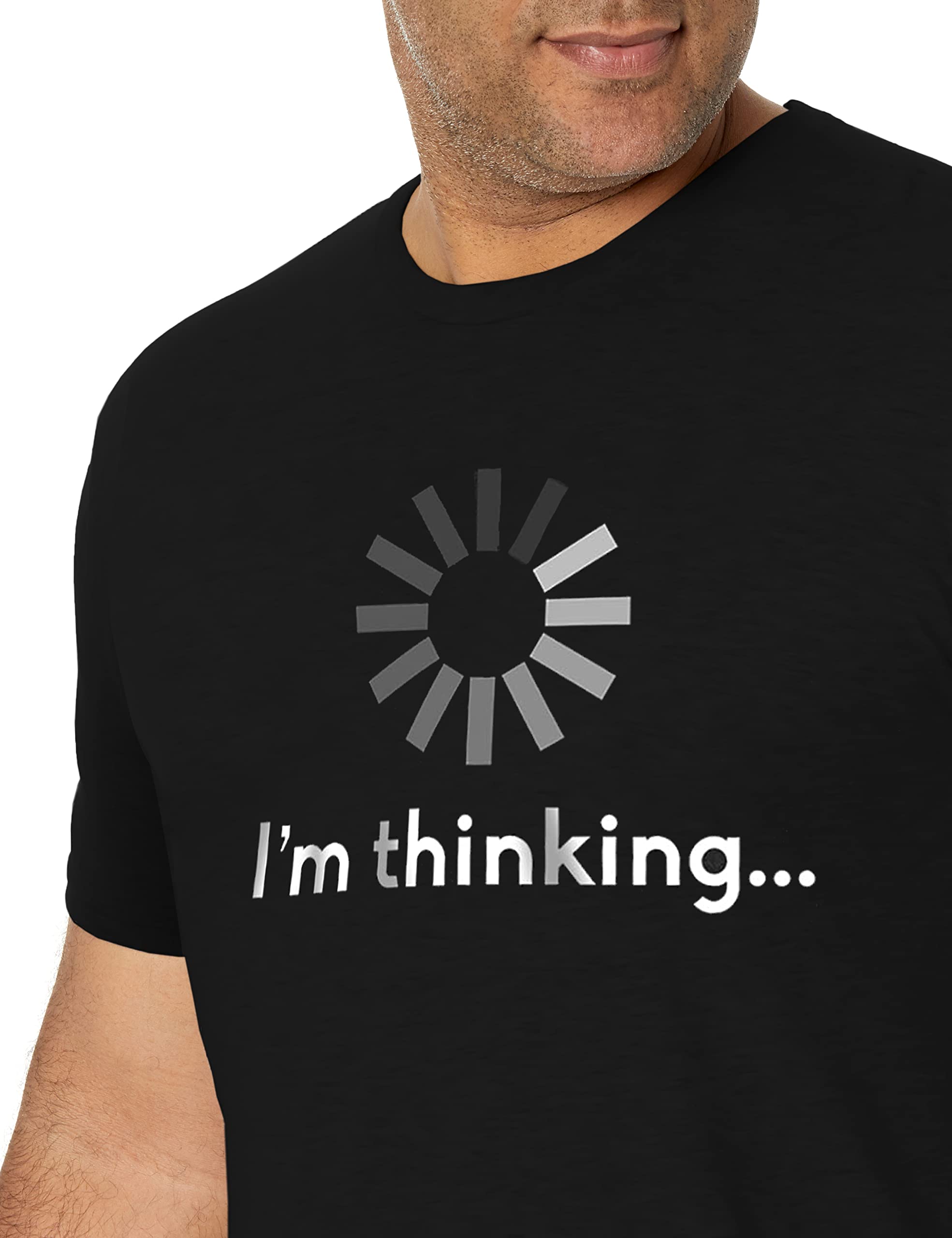 I'm Thinking Print Men Slogan T-Shirt