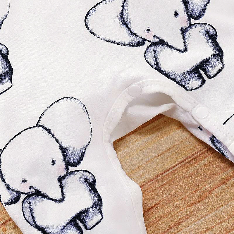 Cute Full Printed Elephant Jumpsuit