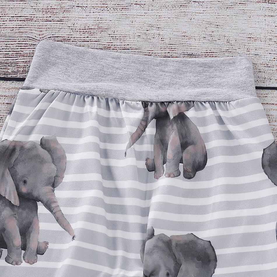 Cute Elephant Hoodie and Pants Set