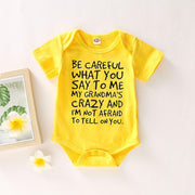 Baby Comfy Daily Letter Printed Romper