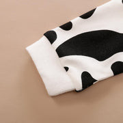 Cartoon Pattern Milk Cow Jumpsuit
